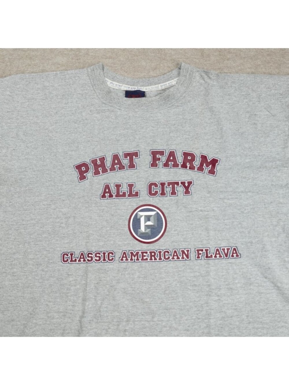 Phat Farm Shirt 2XL Gray Heather Vintage Made in USA